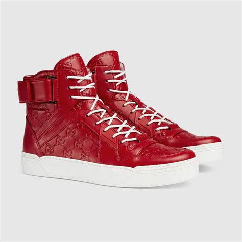 mens gucci hi tops|gucci men sneakers new authentic.